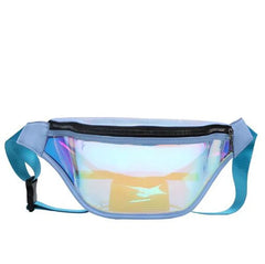 PVC Waterproof Transparent Belt Bum Bag Punk Holographic Fanny Pack