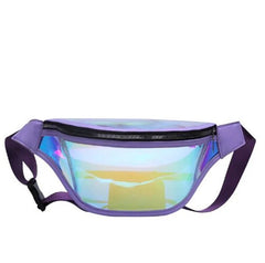 PVC Waterproof Transparent Belt Bum Bag Punk Holographic Fanny Pack