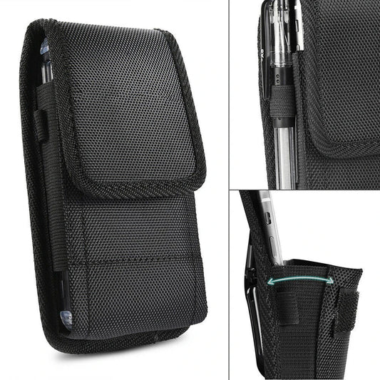 Retro Men Phone Pouch Classic Men's Belt Bag Hanging Waist Storage Bag