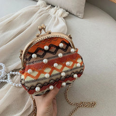 Vintage Female Shoulder Bags Weave Women Messenger Bags Small Crossbody