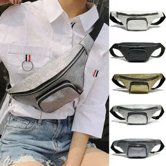 Women Lady Waist Fanny Pack Belt Bag Pouch Travel Hip Bum Bag Ladies Sequins