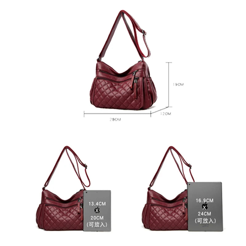 Leather Crossbody Bag for Women