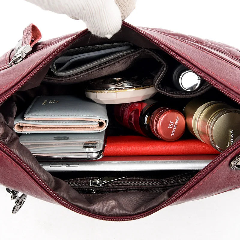 Leather Crossbody Bag for Women