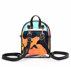 Mini Laser Holographic Backpack Girls School Bag