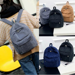 Women Corduroy Backpack Tote School Bags For Teens