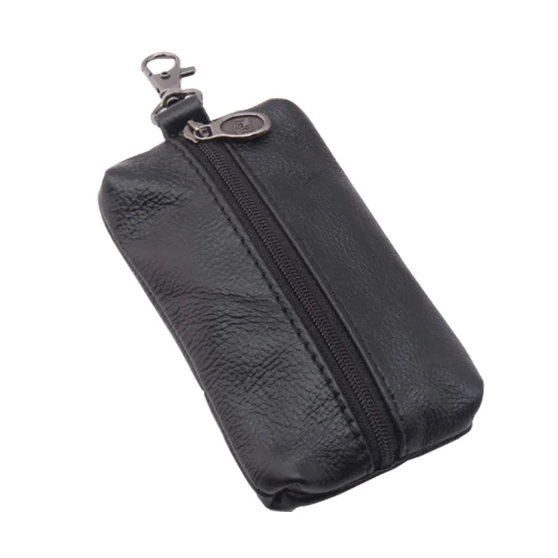 Cow Leather Car Key Holder Housekeeper Keys Wallet Case