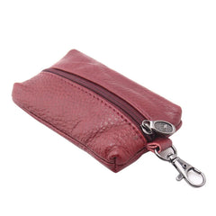 Cow Leather Car Key Holder Housekeeper Keys Wallet Case
