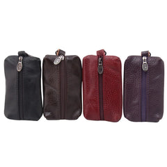 Cow Leather Car Key Holder Housekeeper Keys Wallet Case