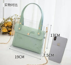 Jelly Pack Chain Pouch Shoulder Handbag Lady Bags Y687 19X7.5X17cm