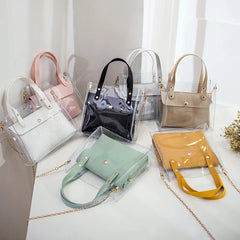 Jelly Pack Chain Pouch Shoulder Handbag Lady Bags Y687 19X7.5X17cm