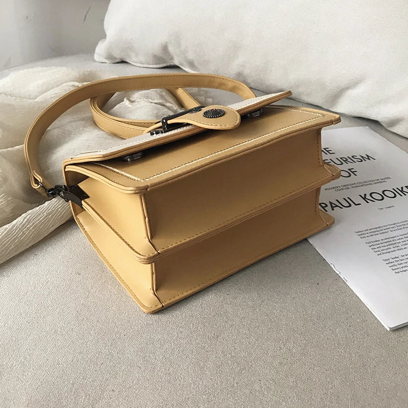 Women's PU Shoulder Bag Layered Large Capacity Handbag