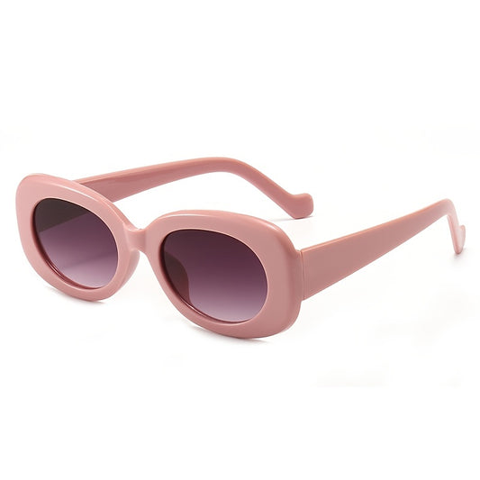 Small Oval Vintage Sunglasses 90's Style Round Sun Glasses