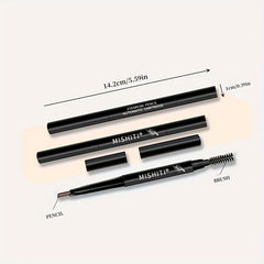 Double Ended Eyebrow Pencil with Brush, Waterproof, Auto Rotating, 5 Colors