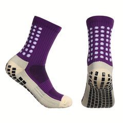 Men's Anti-slip Thick Sports Socks for Football Basketball Running