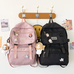 Waterproof Nylon Women Backpack Japanese Students Schoolbag