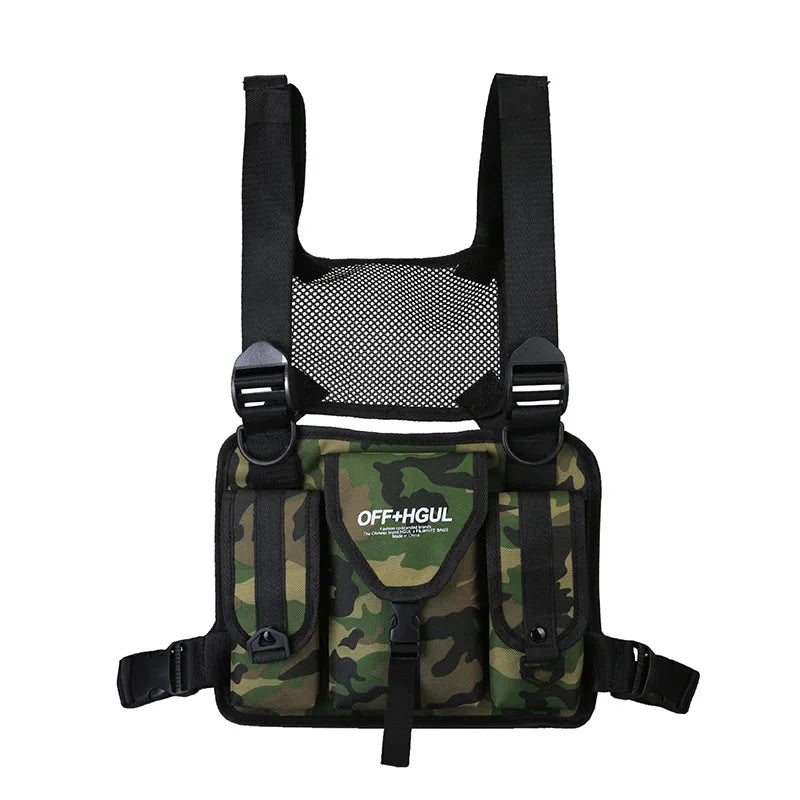 Hip Hop Tactical Chest Rig Bag Kanye West Waist Pack