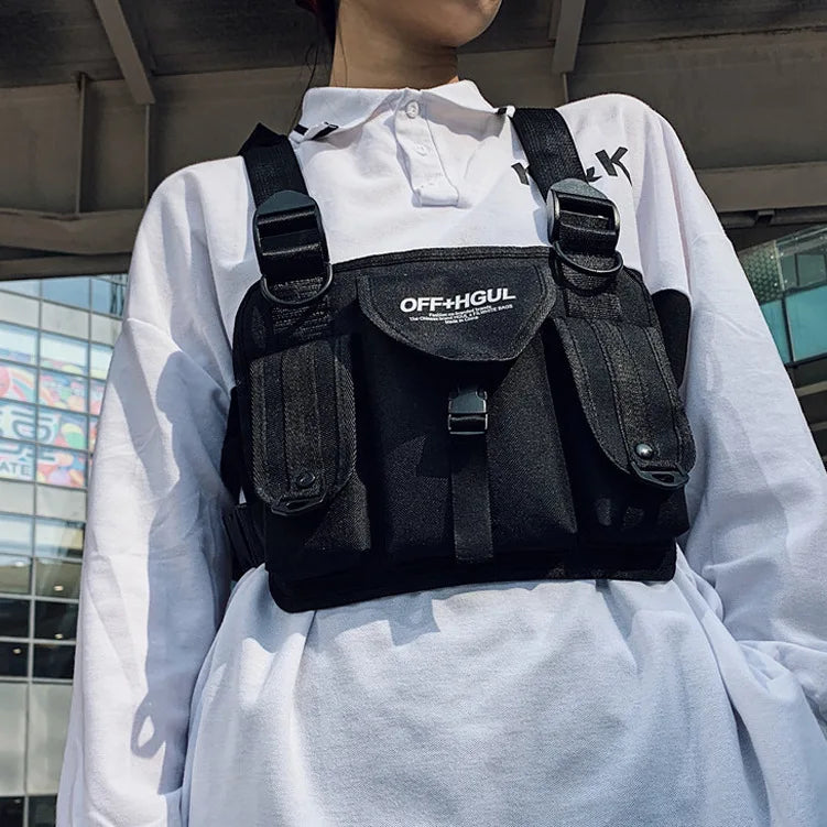 Hip Hop Tactical Chest Rig Bag Kanye West Waist Pack