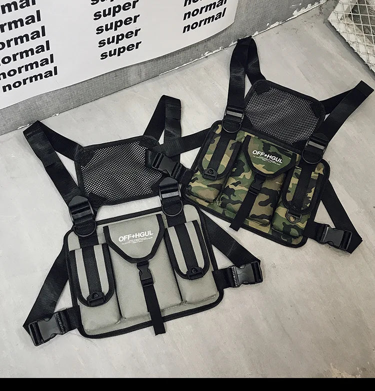 Hip Hop Tactical Chest Rig Bag Kanye West Waist Pack