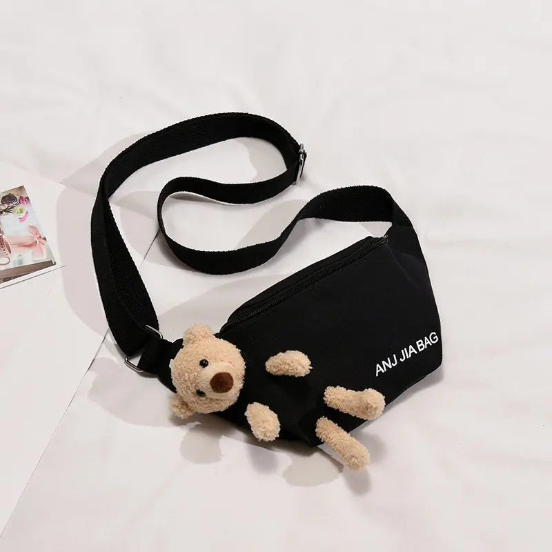 Canvas Bag Female Student Chest Bag Large Capacity Single Shoulder Bag
