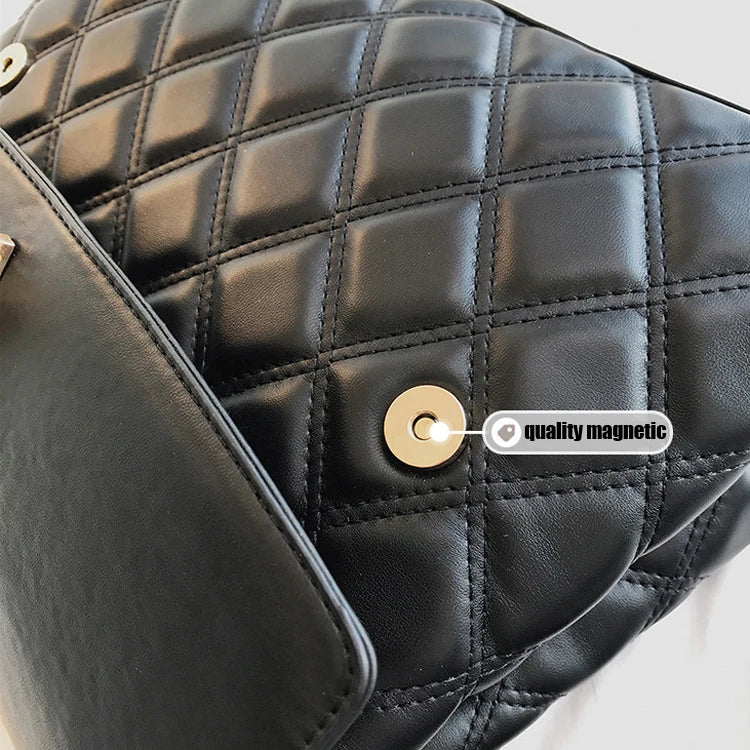 Classical Women Big Metail Tassel Satchel Lady Large Size Tote Bag