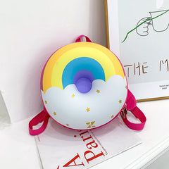 Donut Cartoon Backpack Unisex Waterproof Large Capacity Schoolpack
