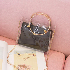 Transparent Bucket Bag PVC Jelly Small Shoulder Bag