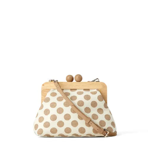 Euro-America Women Bag Cotton Fabric Flap Dot Soft Shoulder Mini Bag