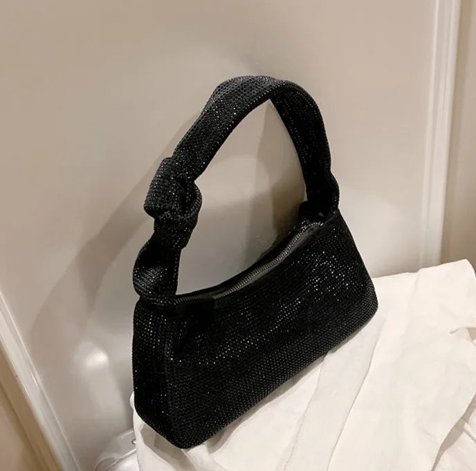 Women Pu Leather Shoulder Bag Retro Clutches Small Handbags Silver