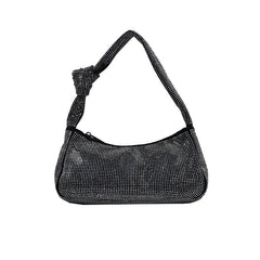 Women Pu Leather Shoulder Bag Retro Clutches Small Handbags Silver