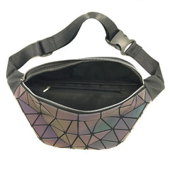 Geometric Waist Bag Luminous Fanny Pack for Women