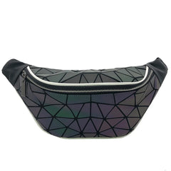 Geometric Waist Bag Luminous Fanny Pack for Women