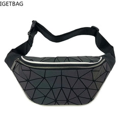 Geometric Waist Bag Luminous Fanny Pack for Women