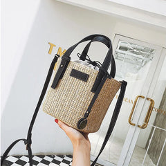 Straw Women's Beach Shoulder Bag Summer Wild Diagonal Bag