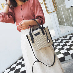 Straw Women's Beach Shoulder Bag Summer Wild Diagonal Bag