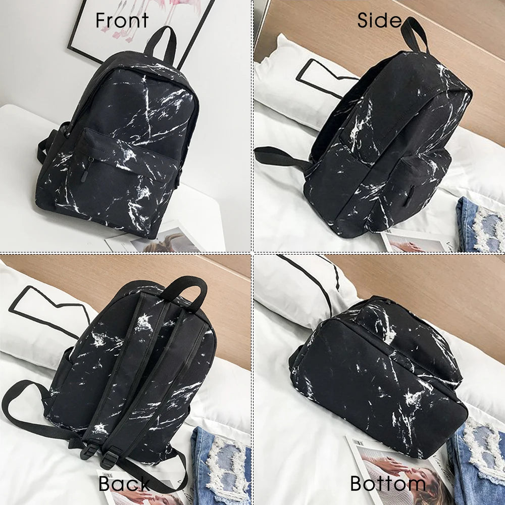 Girls Canvas Backpack Large Capacity Travel Bags