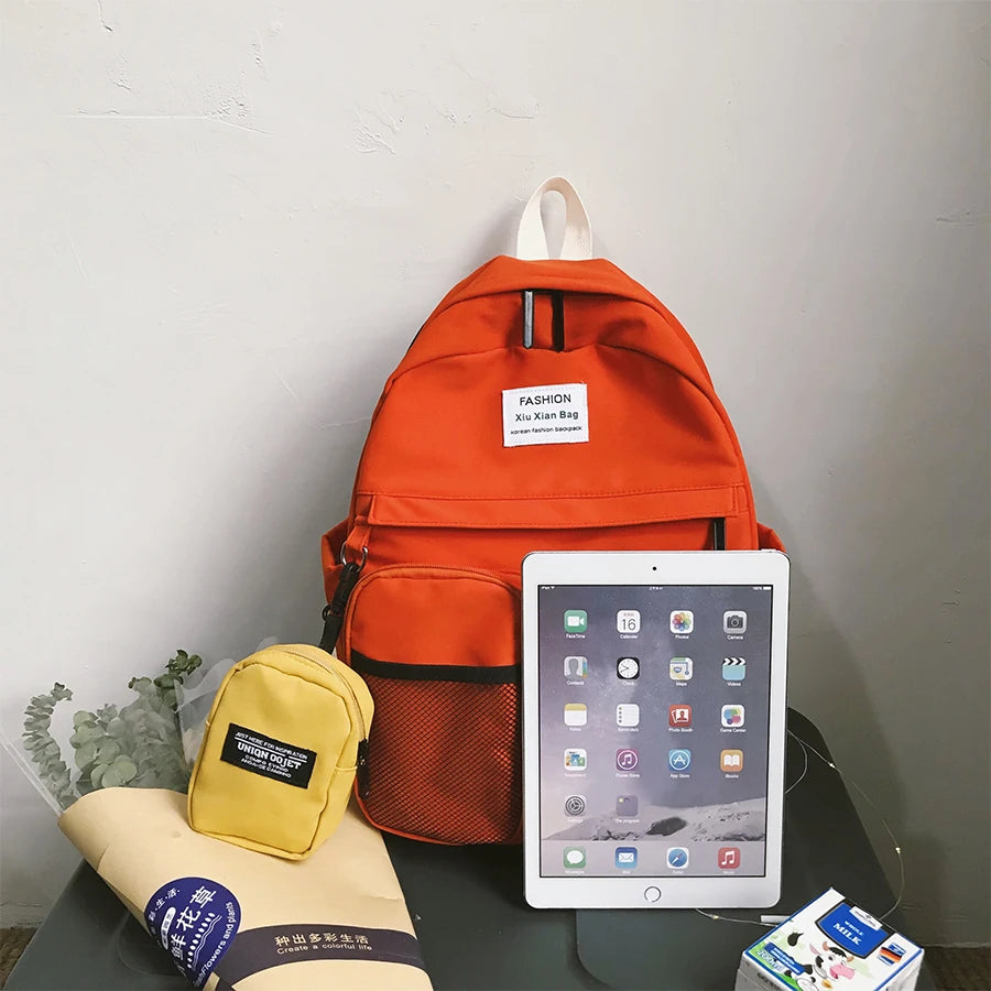 College Style Waterproof Backpack Women Large Capacity