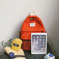 College Style Waterproof Backpack Women Large Capacity