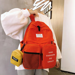 College Style Waterproof Backpack Women Large Capacity