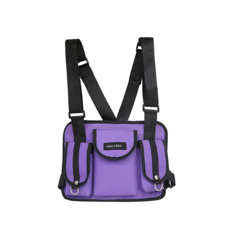 Hip Hop Streetwear Chest Rig Waist Bag Compact Cross Shoulder Bag