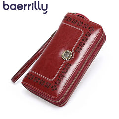 Leather Women Wallet Long Clutch Bag Rfid Blocking Wallet Ladies Wallet