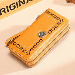Leather Women Wallet Long Clutch Bag Rfid Blocking Wallet Ladies Wallet