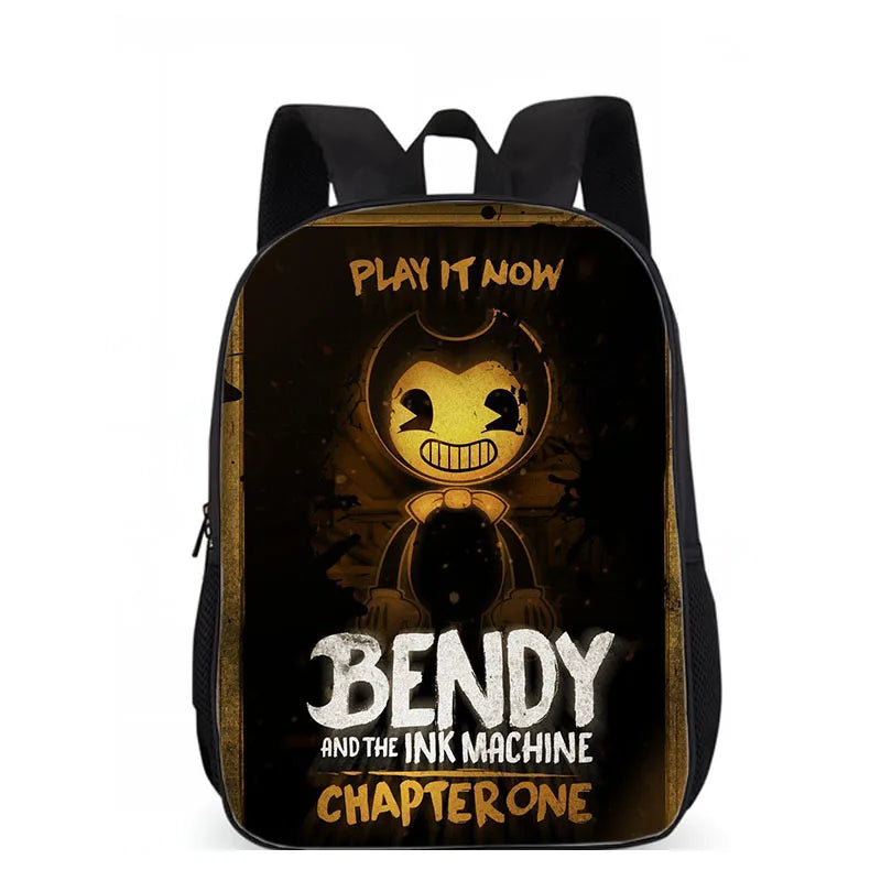 Bendy and The Ink Machine Backpack Kids School Bags Bookbag Bags