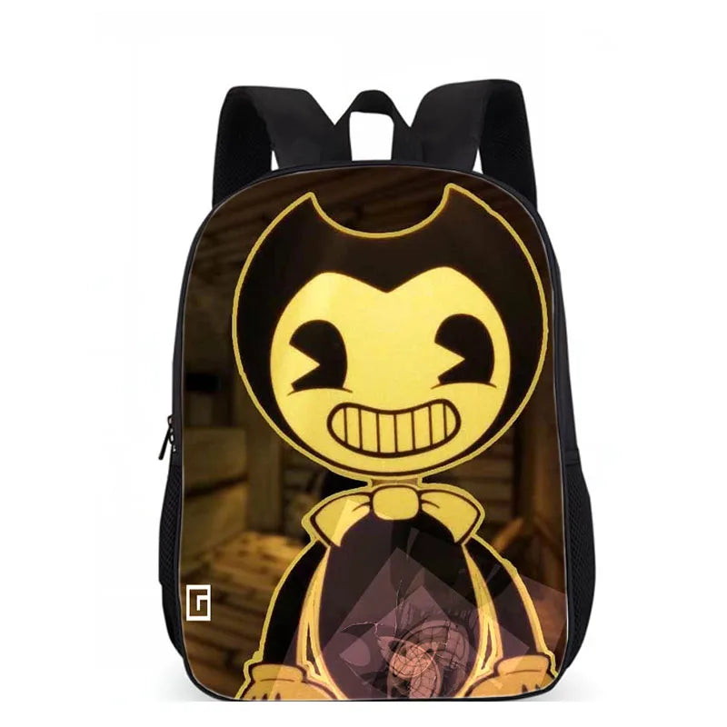 Bendy and The Ink Machine Backpack Kids School Bags Bookbag Bags