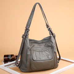 Vintage Soft Large Capacity Leather Tote Bag