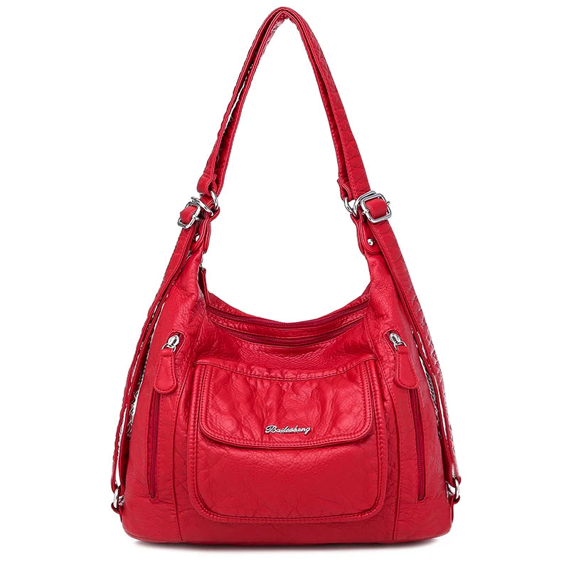 Vintage Soft Large Capacity Leather Tote Bag