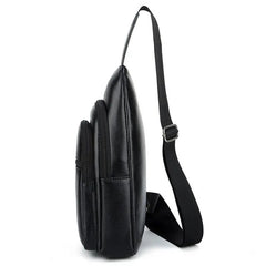 Men's Sports Chest Bag Crossbody Black/Brown XZ-100