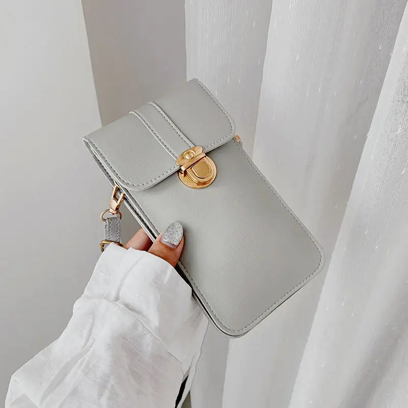 Touch Screen Mobile Phone Bag Mini Wallet Shoulder Bag Purses