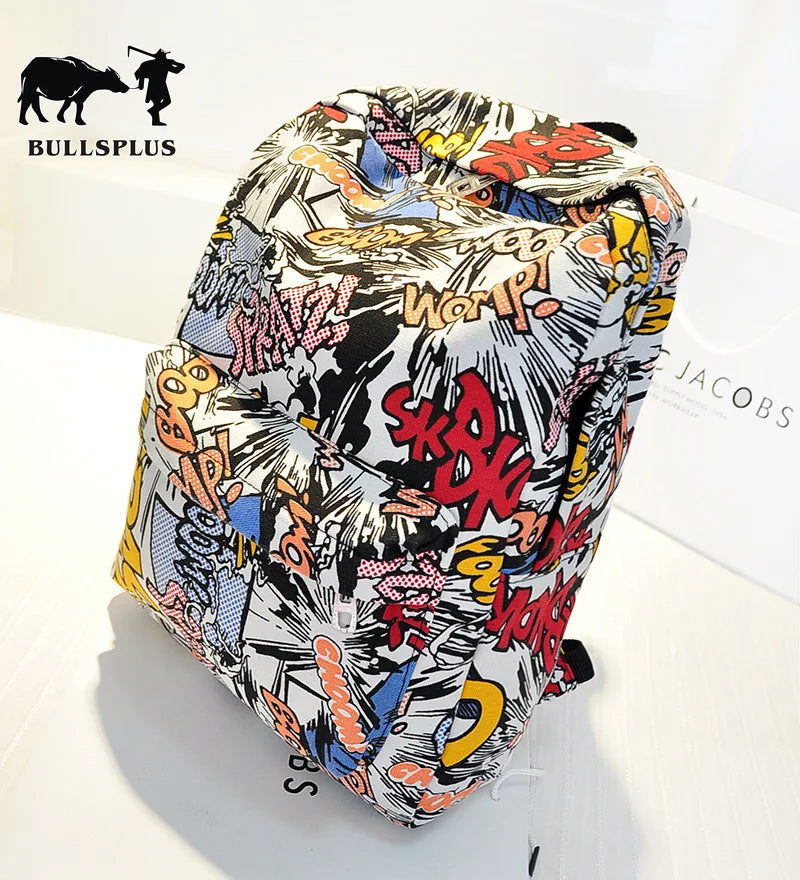 Graffiti Backpack for Junior School Students