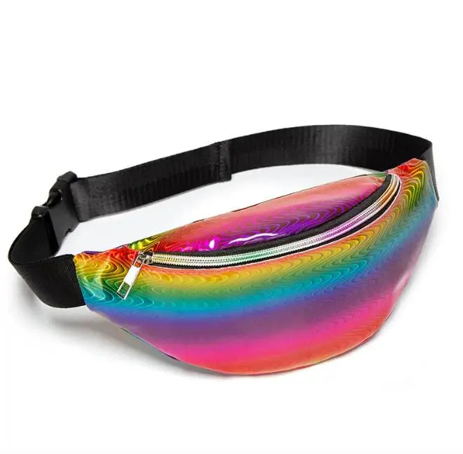 Gradient Sequined Shoulder Chest Bag