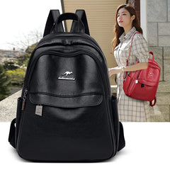 Leather Backpacks High Ladies Bagpack Backpack Casual Large Capacity Travel